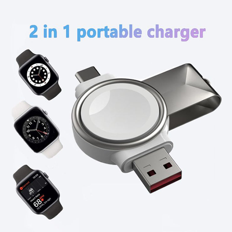 2 In 1 Magnetic Watch Wireless Charger Interface For Apple Watch
