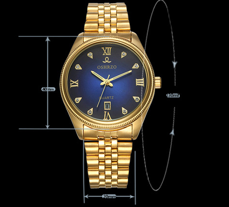 Watches non mechanical high grade men's steel belt