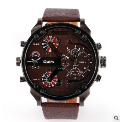 Ou Lei Boys Big Plate Watch Quartz Belt Watch Big Disc Popular Watch