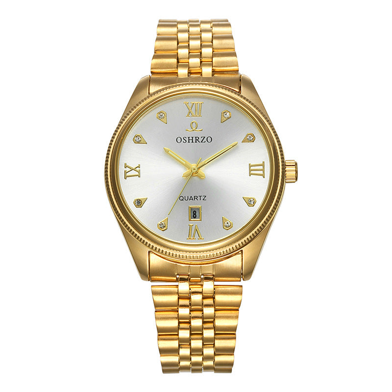 Watches non mechanical high grade men's steel belt