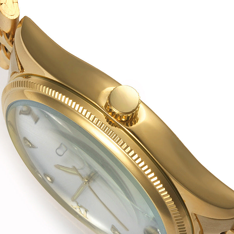 Watches non mechanical high grade men's steel belt
