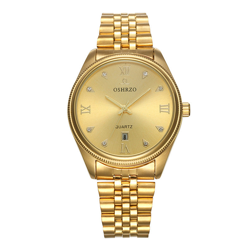 Watches non mechanical high grade men's steel belt