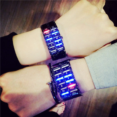 Creative LED Light Men Women Digital Wristwatches Style