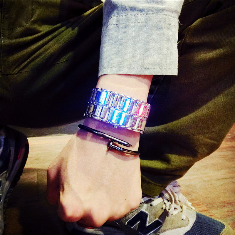 Creative LED Light Men Women Digital Wristwatches Style