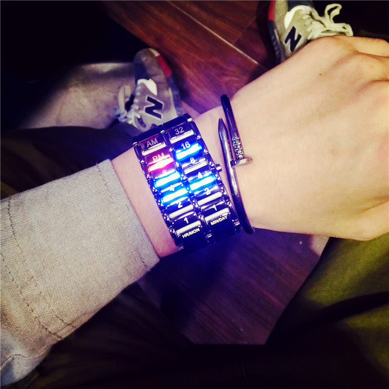 Creative LED Light Men Women Digital Wristwatches Style