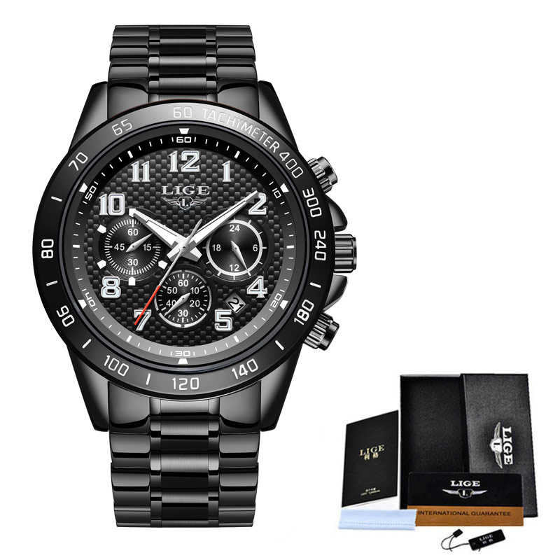 Men's Watch Multifunction Chronograph Men's Quartz Clock Waterproof Watch