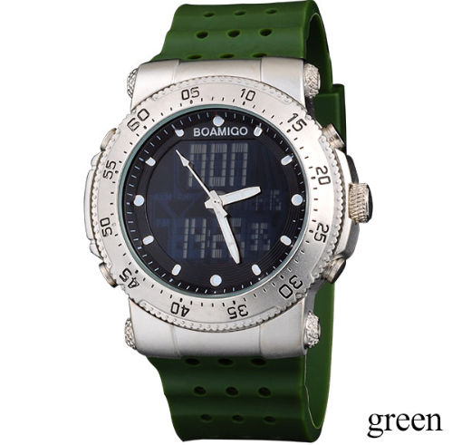 BOAMIGO watch sports waterproof double display watch