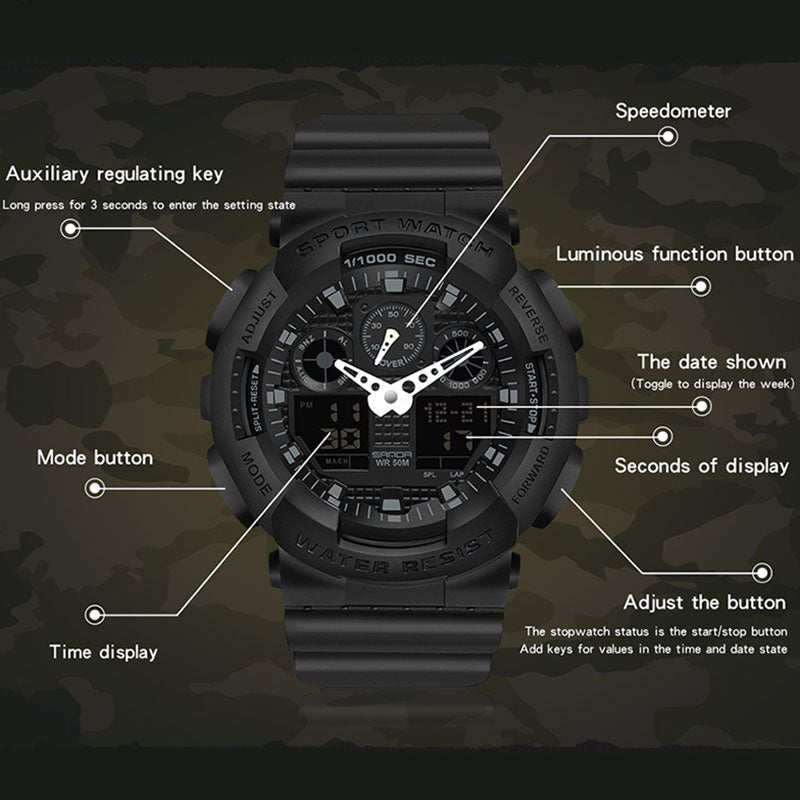 Multifunctional Fashion Cool Trend Men's Quartz Watch