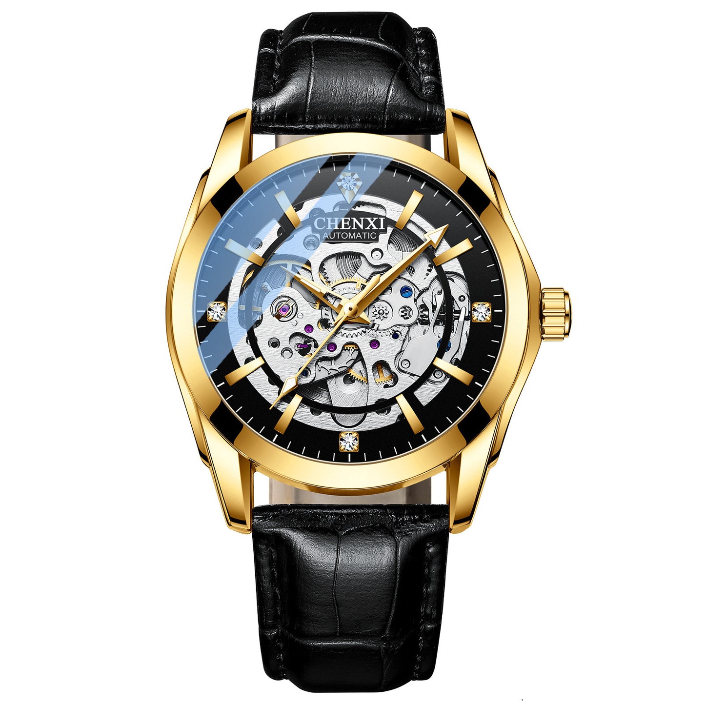 Automatic Mechanical Watch Male Leather Strap