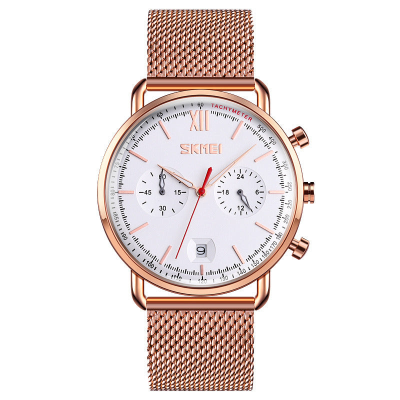 Luminous Multi-function Six-hand Chronograph Quartz Watch