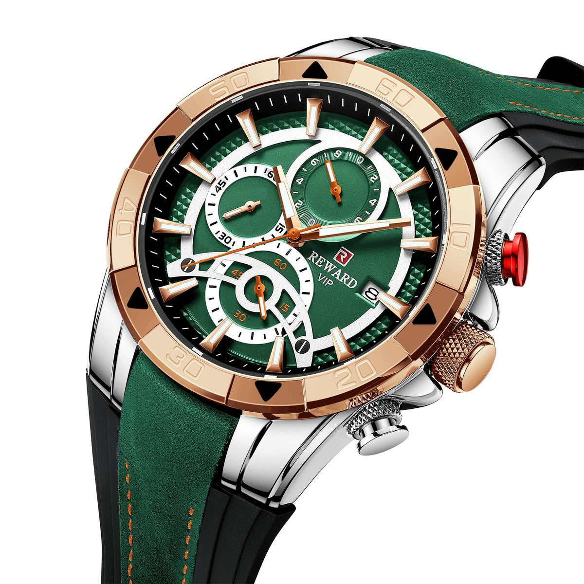Men's Watch Calendar Watch Tape Quartz Watch