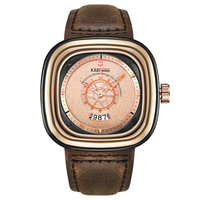 Quartz watch with belt