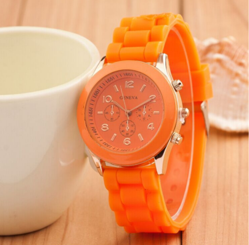Foreign trade explosions Geneva jelly silicone watch GENEVA