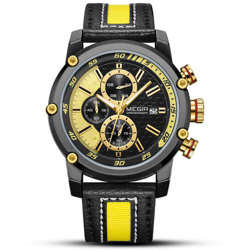 Six-pin Multi-function Watch Trendy Sports Multi-function Chronograph Men's Watch