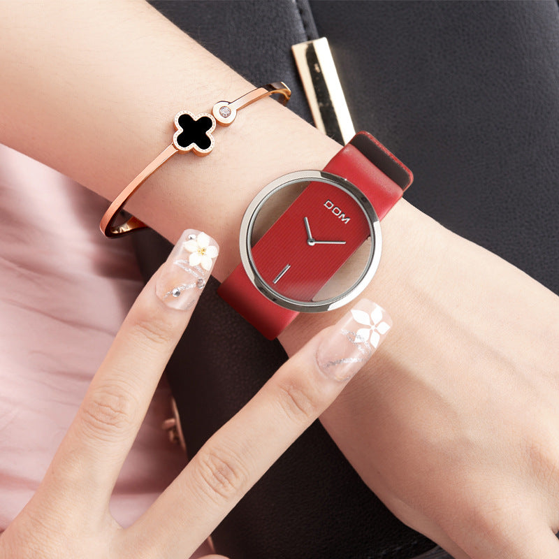 Watch ladies waterproof quartz watch popular student