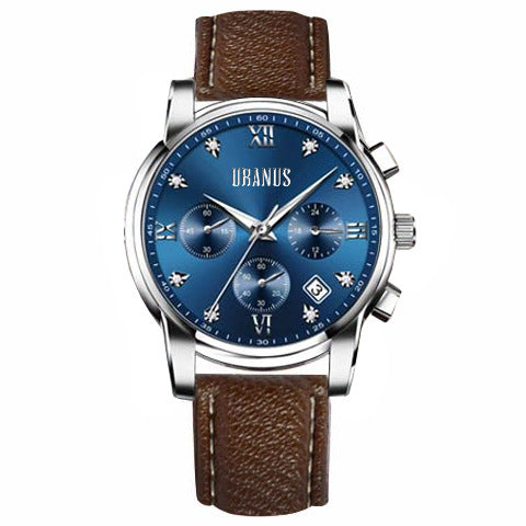 Simple Men's Automatic Quartz Non-mechanical Waterproof Watch