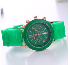 Foreign trade explosions Geneva jelly silicone watch GENEVA