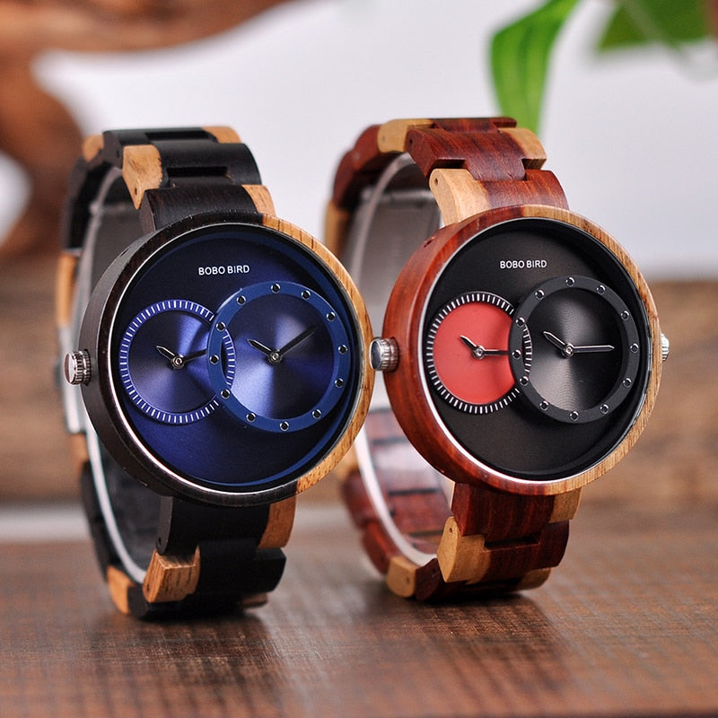 BOBO BIRD Thin Men Watch Original Wood Watches