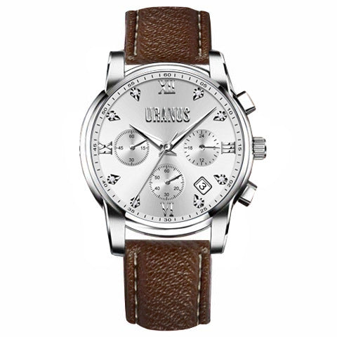 Simple Men's Automatic Quartz Non-mechanical Waterproof Watch