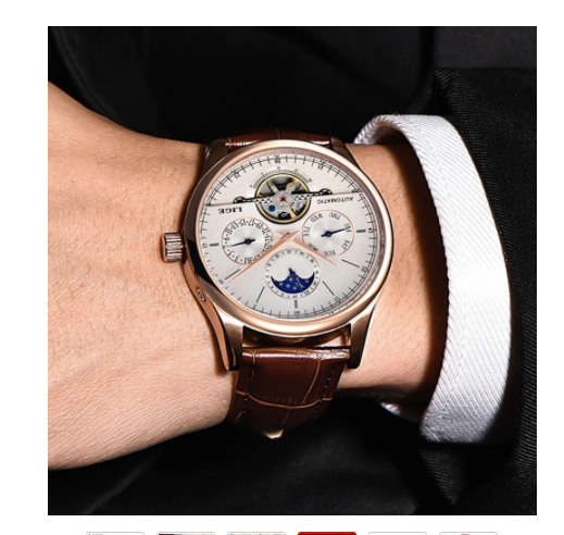 LIGE Men's Automatic Mechanical Watch Men's Strap