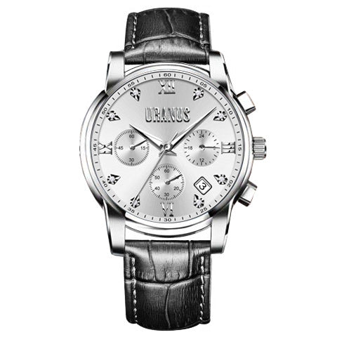 Simple Men's Automatic Quartz Non-mechanical Waterproof Watch