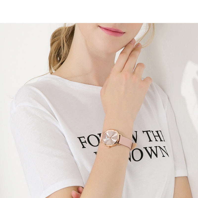 Women's Multifunctional Fashion Smiley Calendar Quartz Waterproof