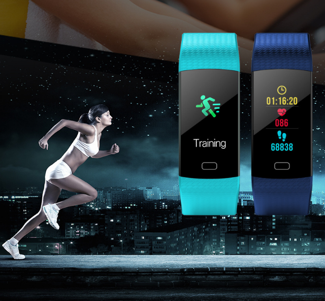 Smart Band Watch Color Screen Bracelet Heart Rate