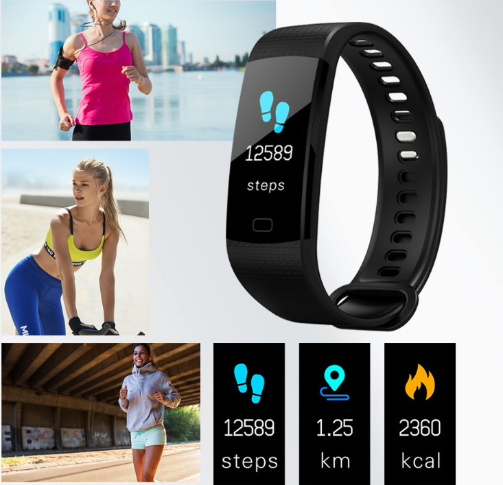Smart Band Watch Color Screen Bracelet Heart Rate