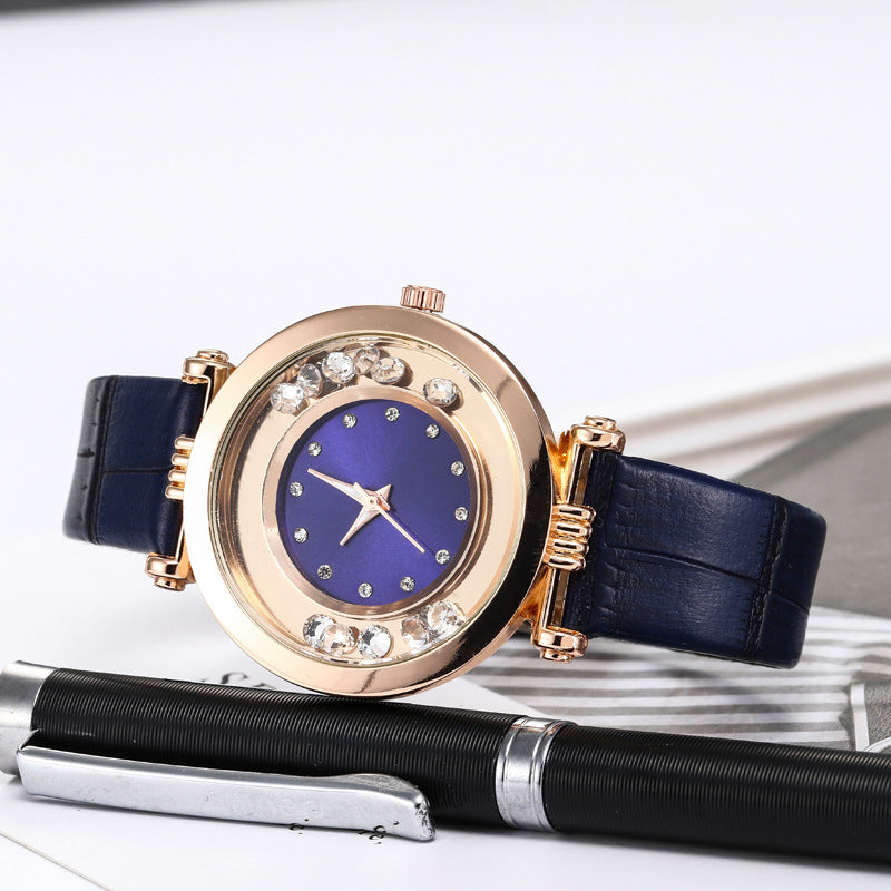 Diamond belt watch