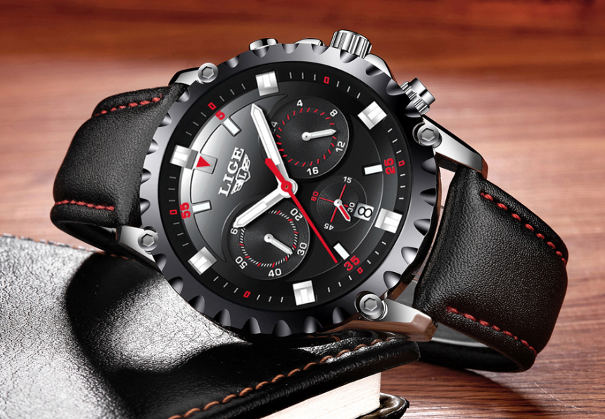 Multifunctional business sports and leisure fashion waterproof quartz watch