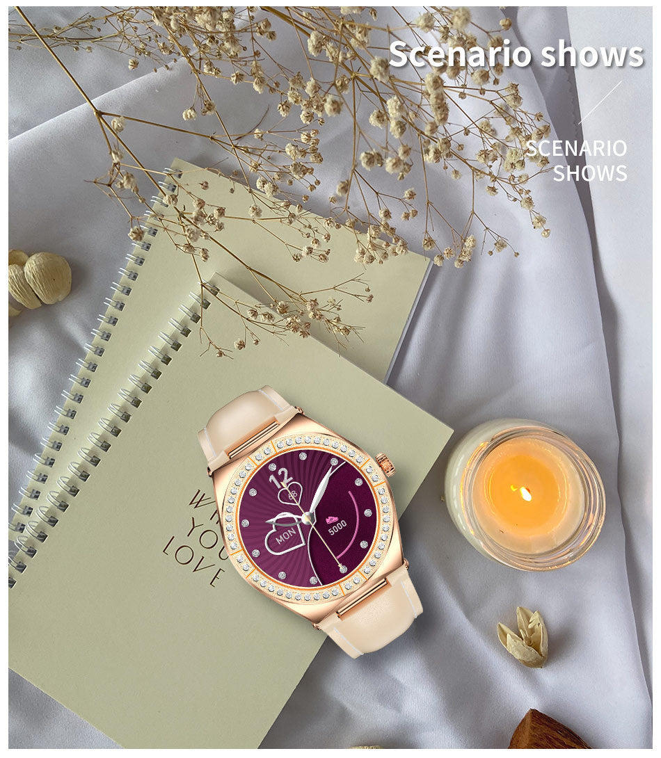 Women's Bluetooth Smart Watch Menstrual Period Reminder Sports Waterproof