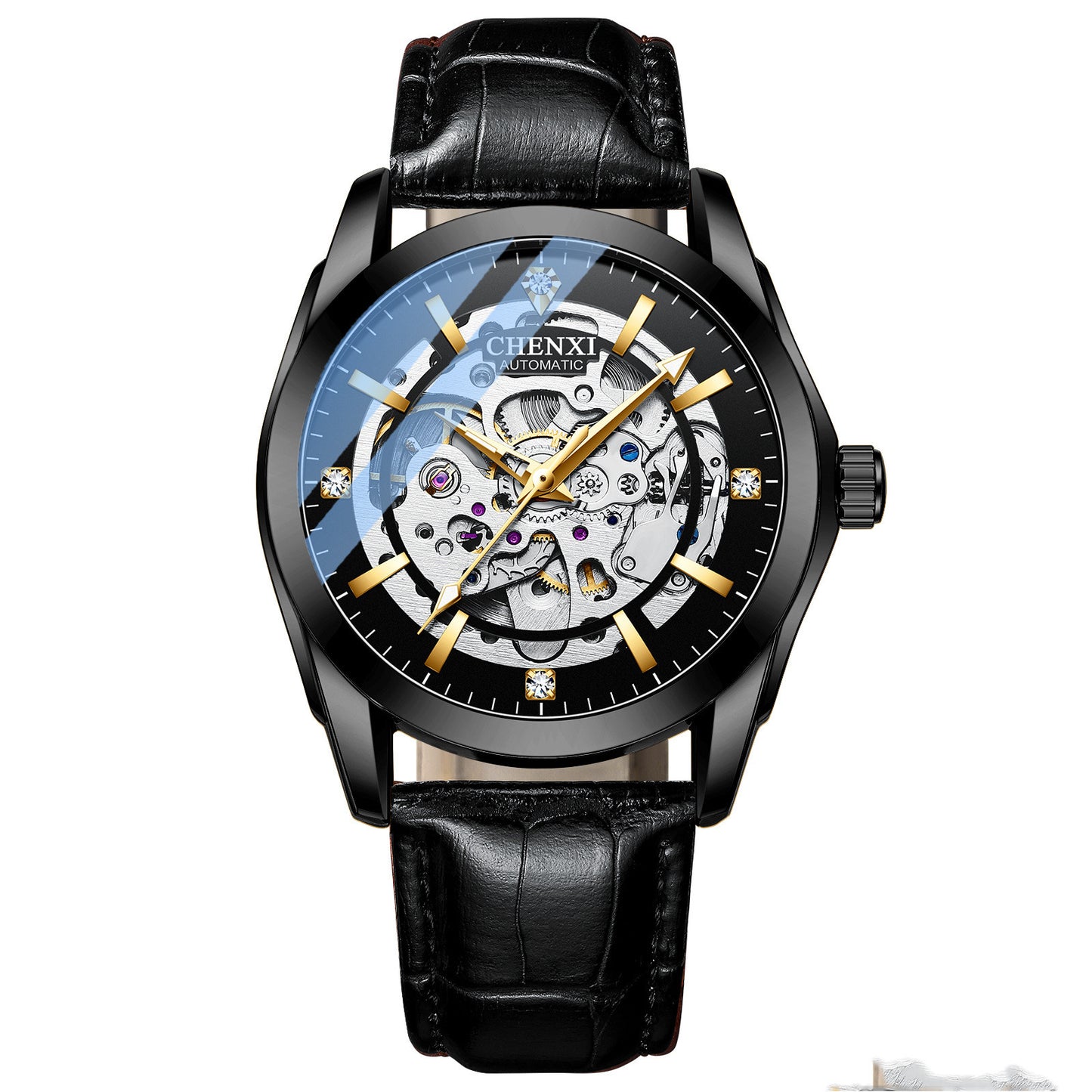 Automatic Mechanical Watch Male Leather Strap