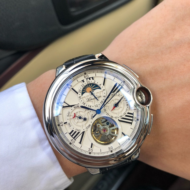 Men's hollow automatic waterproof watch