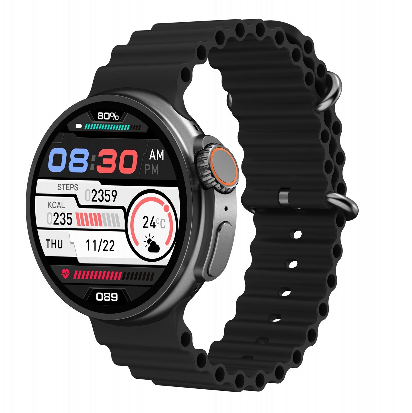 New K9 Smart Watch 1.39 Round Screen Encoder True Screw