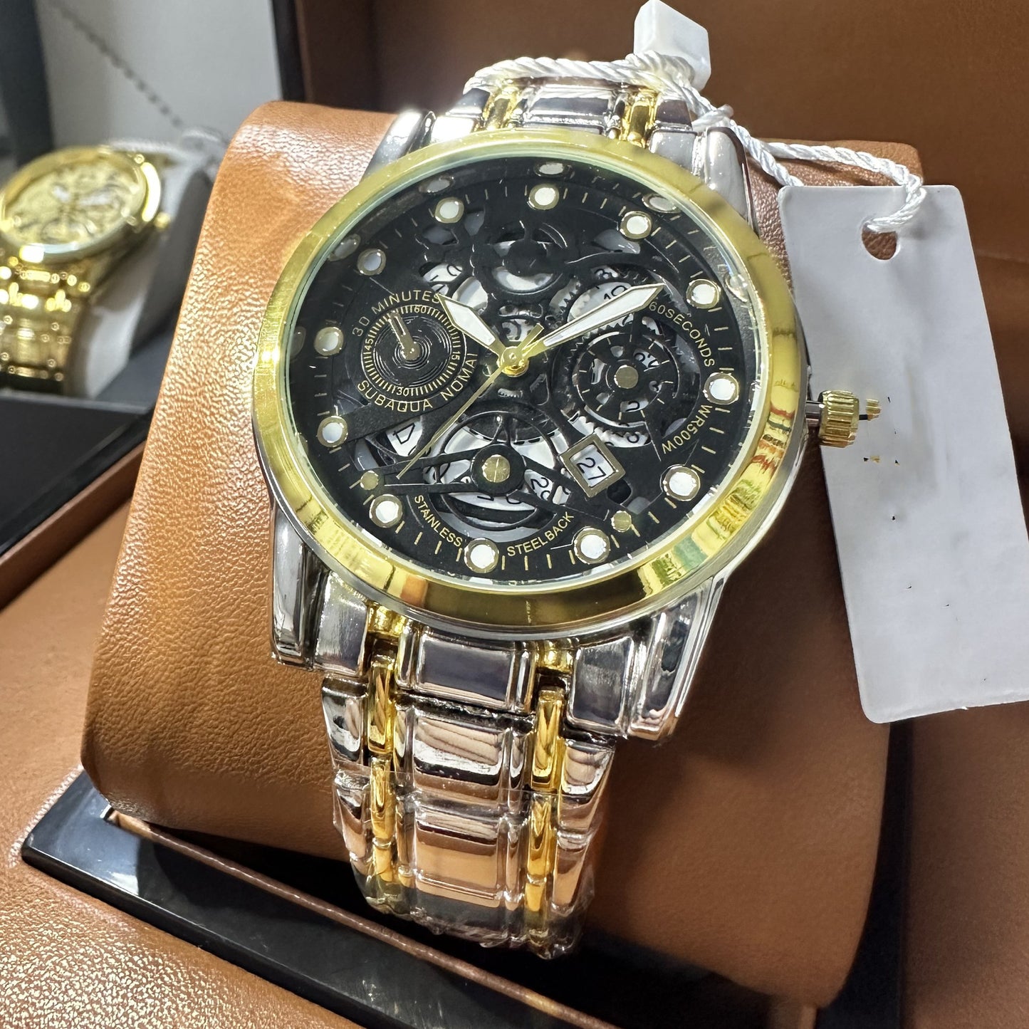 Quartz Fully Automatic Movement Hollow Luminous Waterproof Watch