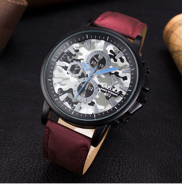 Belt watch camouflage military watch