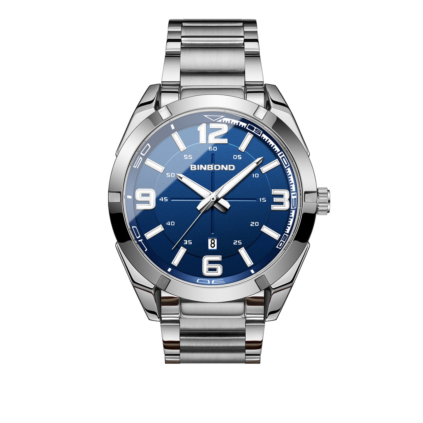 Large Digital Steel Belt Men's Watches Watch