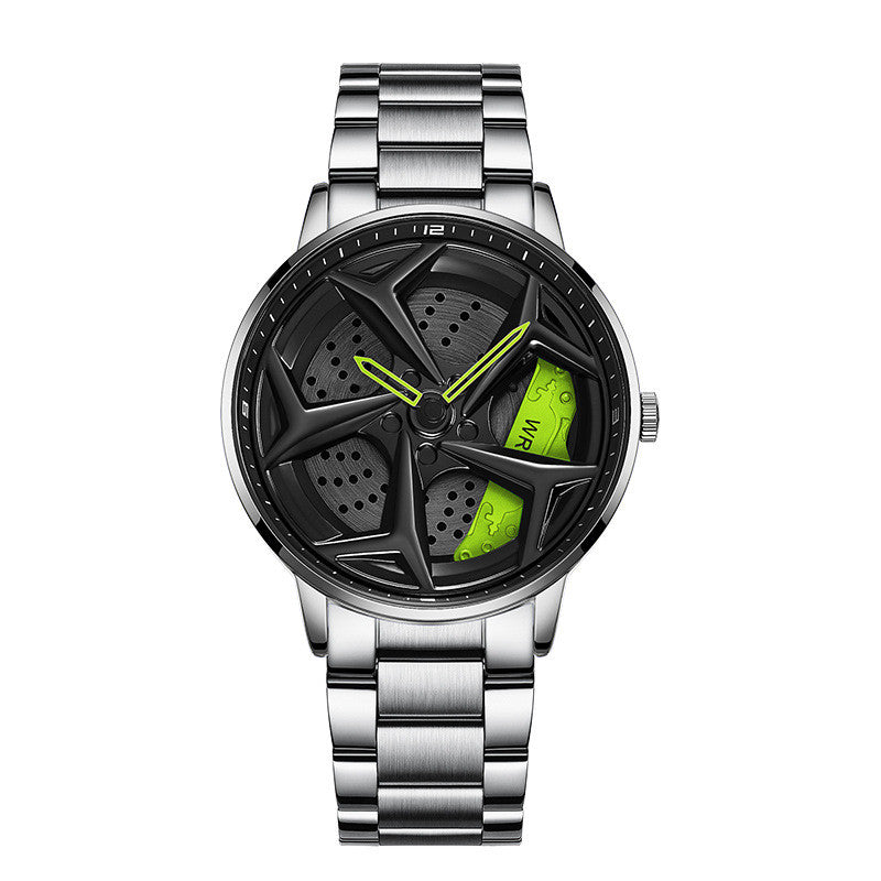 Steel Belt Rotating Trend Fashion Waterproof Student Cool Boys Watch