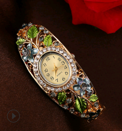 Bracelet Watch Popular Models High-grade Diamond National Wind Painting Accessories Female