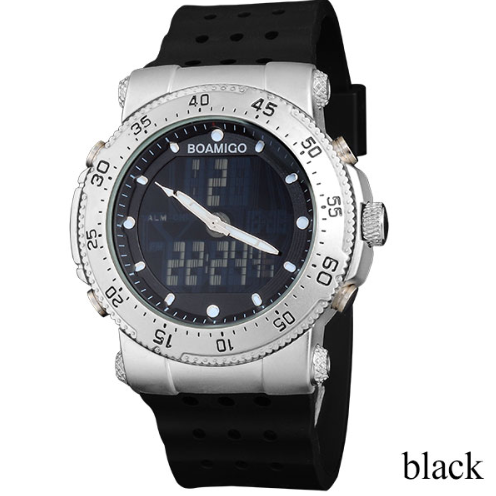 BOAMIGO watch sports waterproof double display watch
