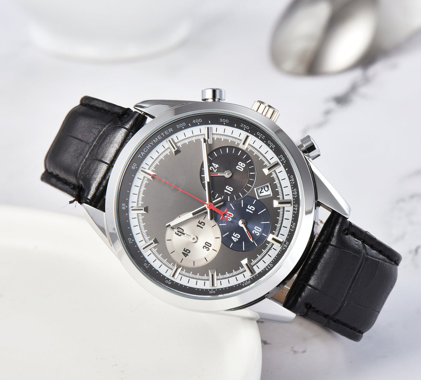 Men's Business And Leisure Business 6-pin Quartz Belt Watch