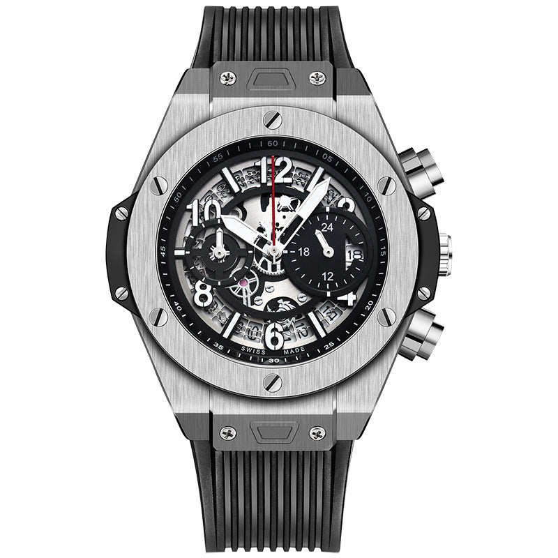 Men's Watch Sports Silicone Fashion Calendar Quartz Watch