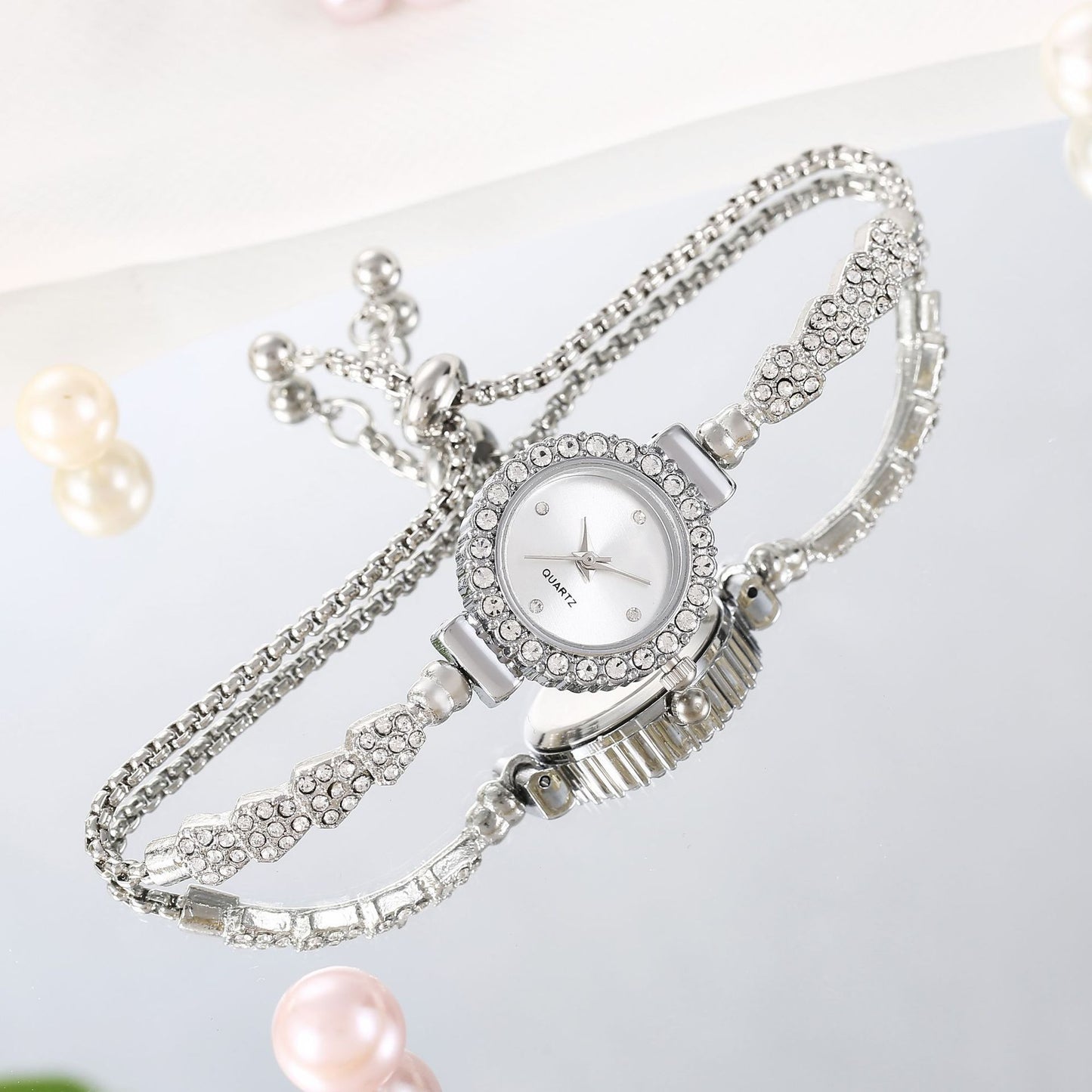 Fashion Luxury Women's Watch Gold Fine Strap Ladies Watch