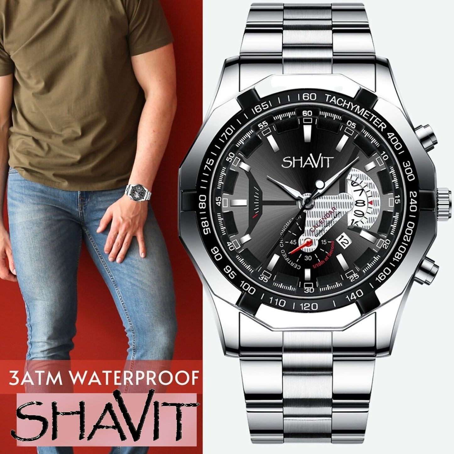 Men's Watch Relojes De Hombre Stainless Steel