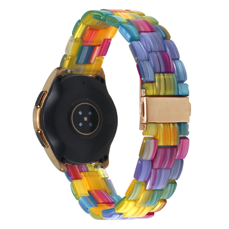 Suitable Resin Strap 20 22mm Glacier Rainbow
