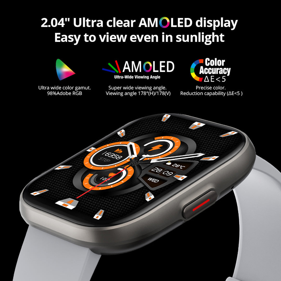 Heart Rate Meter Step Plastic Call Smart Watch