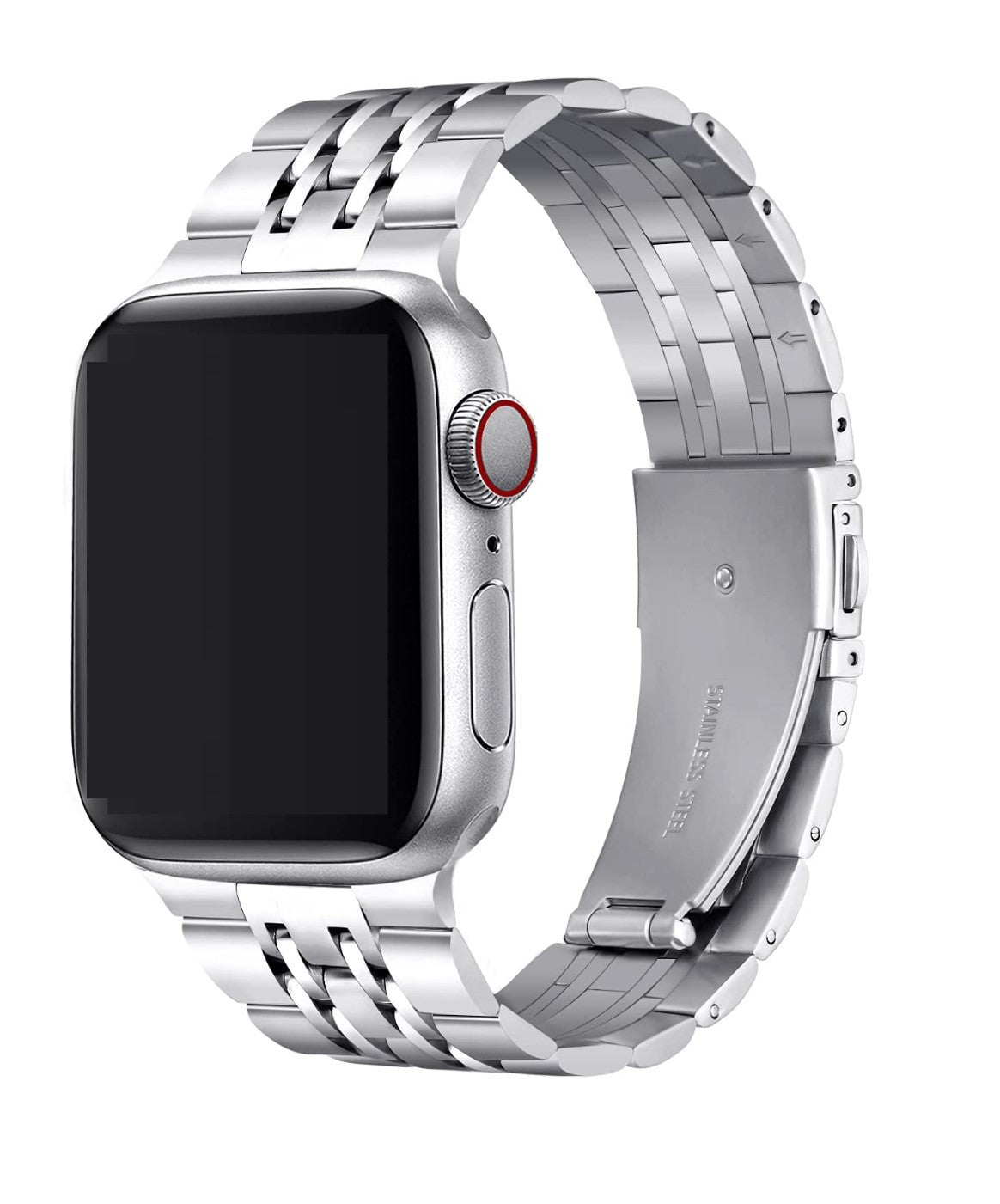 Seven-bead Stainless Steel Solid Metal Strap