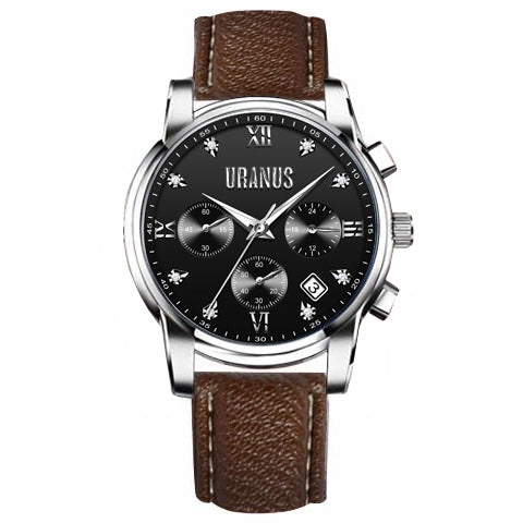 Simple Men's Automatic Quartz Non-mechanical Waterproof Watch
