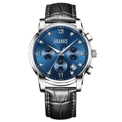 Simple Men's Automatic Quartz Non-mechanical Waterproof Watch
