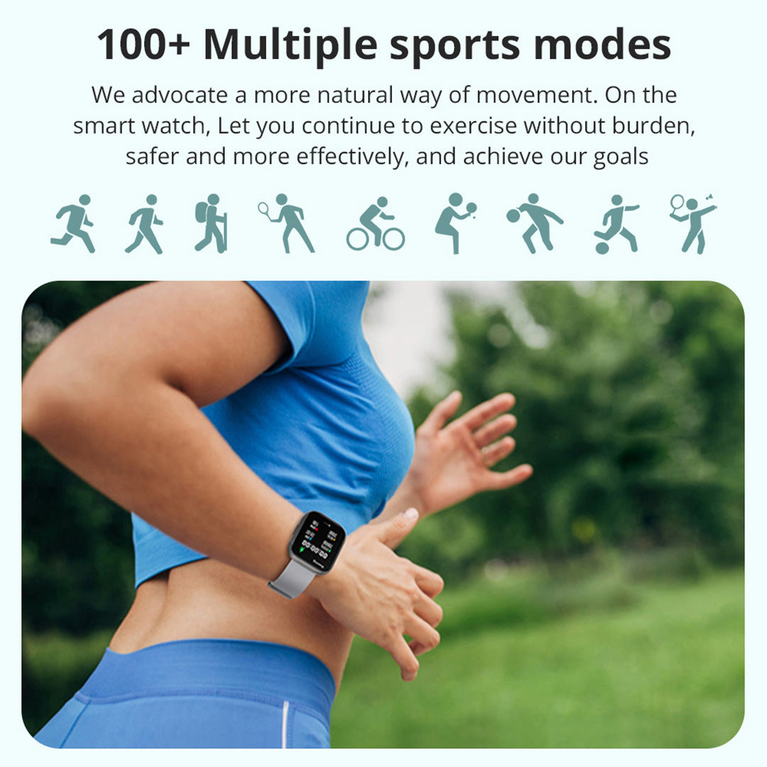 Heart Rate Meter Step Plastic Call Smart Watch